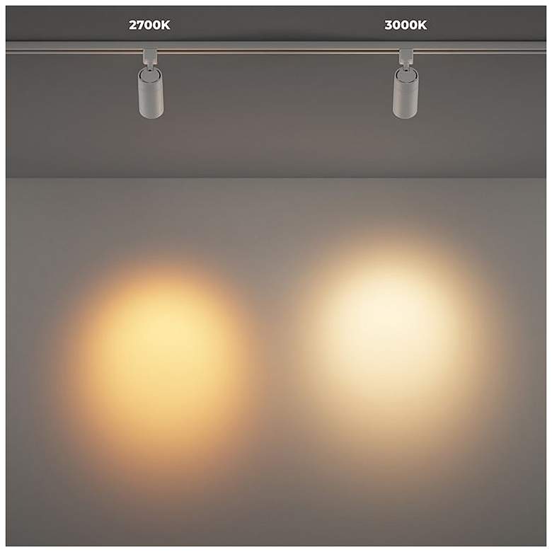 Image 5 GX15 4.75"H White Field Cuttable 2700K LED Monopoint Spotlight more views