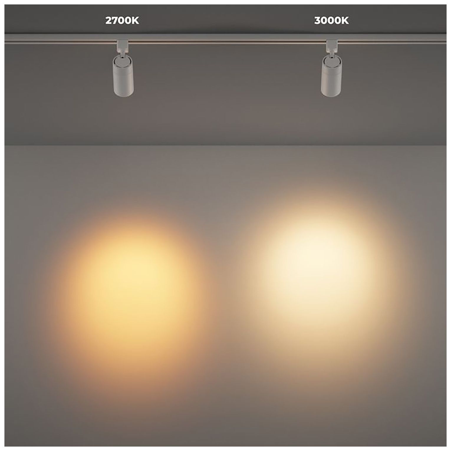 Image 2 GX15 4.75"H Juno 2700K White LED Track Light Head more views