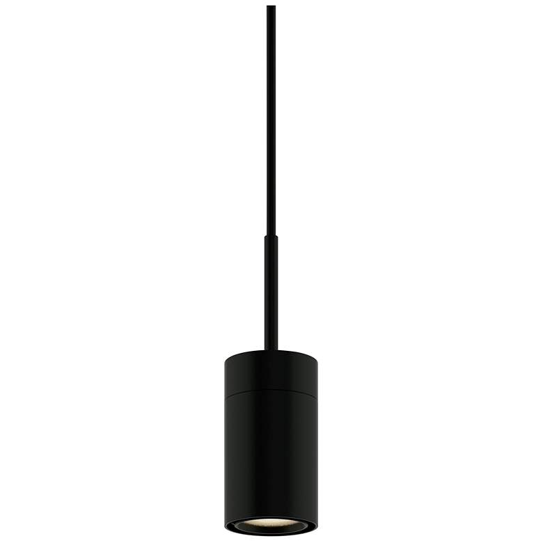 Image 1 GX15 4" Wide 1 Light Black Field Cuttable 2700K LED Pendant