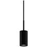 1_GX15 4" Wide 1 Light Black Field Cuttable 2700K LED Pendant
