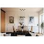 2_GX15 4" Wide 1 Light Black Field Cuttable 2700K LED Pendant more views