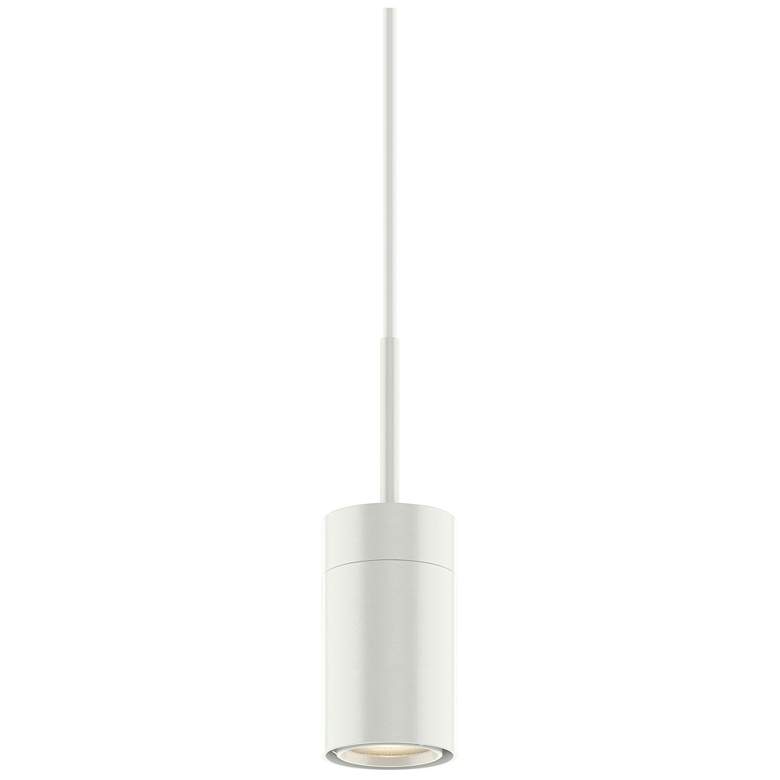 Image 1 GX15 4" Wide 1 Light White Field Cuttable 2700K LED Pendant