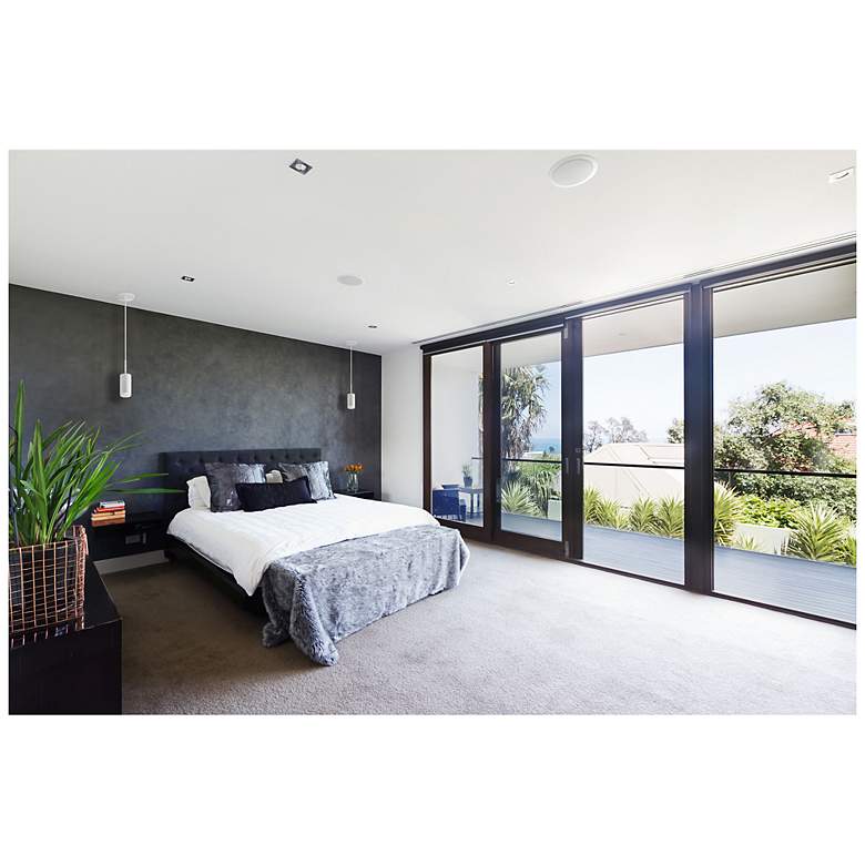 Image 2 GX15 4" Wide 1 Light White Field Cuttable 2700K LED Pendant more views