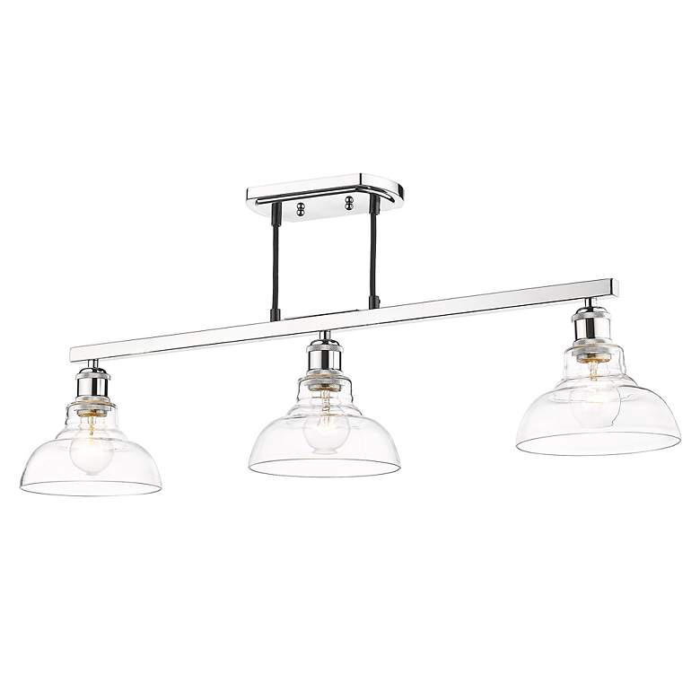 Image 5 Gzolden Lighting Carver 35 1/2" Wide Chrome Linear Pendant Light more views