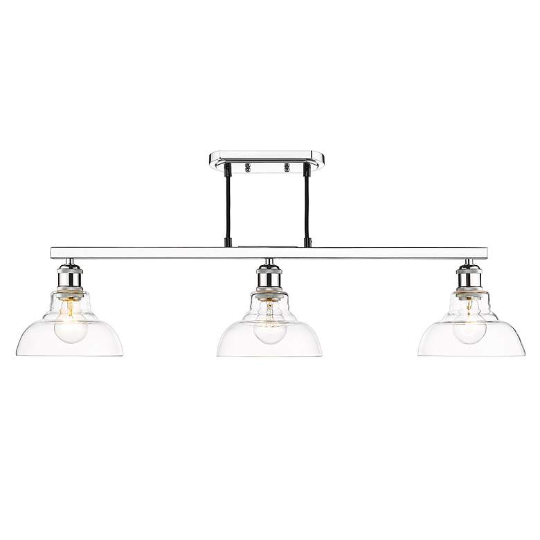 Image 6 Gzolden Lighting Carver 35 1/2" Wide Chrome Linear Pendant Light more views