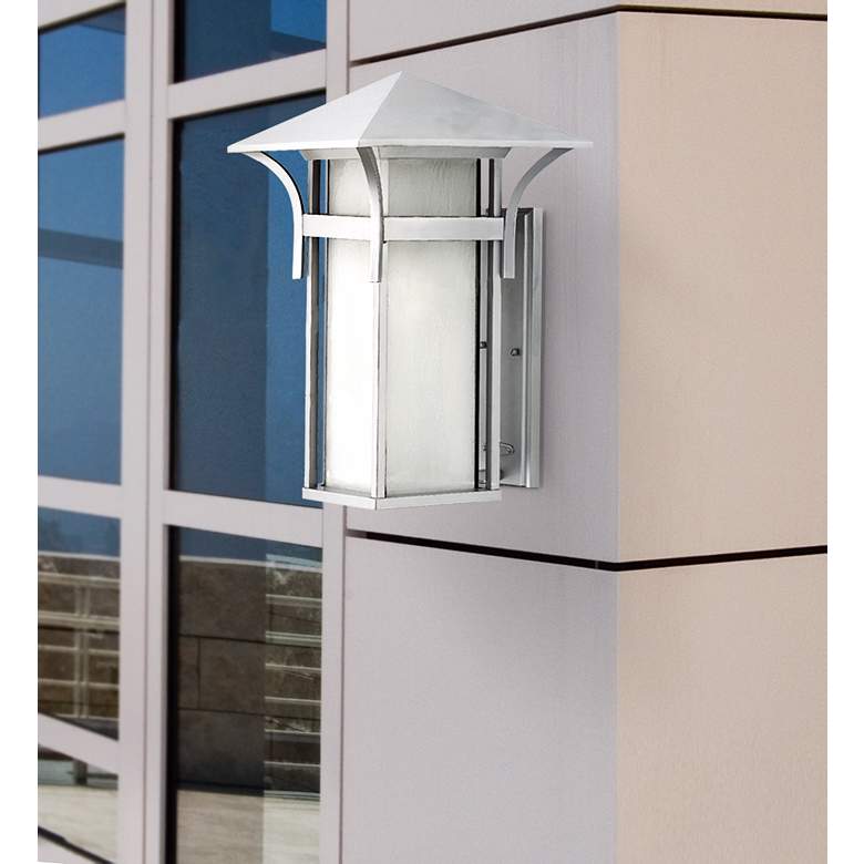 Image 1 Hinkley Harbor Titanium 20 1/2 inch High Outdoor Wall Light in scene