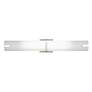 H3547 - 36" Brushed Nickel Bar Bath Light with Square Backplate