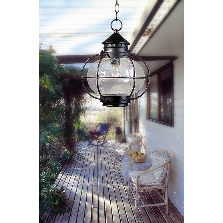 Image 1 Portsmouth 14" High Outdoor Hanging Lantern in scene