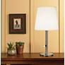 Robert Abbey Polished Nickel with Fondine Shade Table Lamp in scene