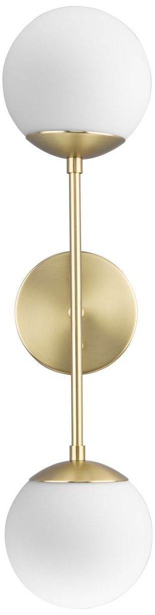 Image 7 Haas Collection 2-Light Brushed Bronze Wall Sconce more views