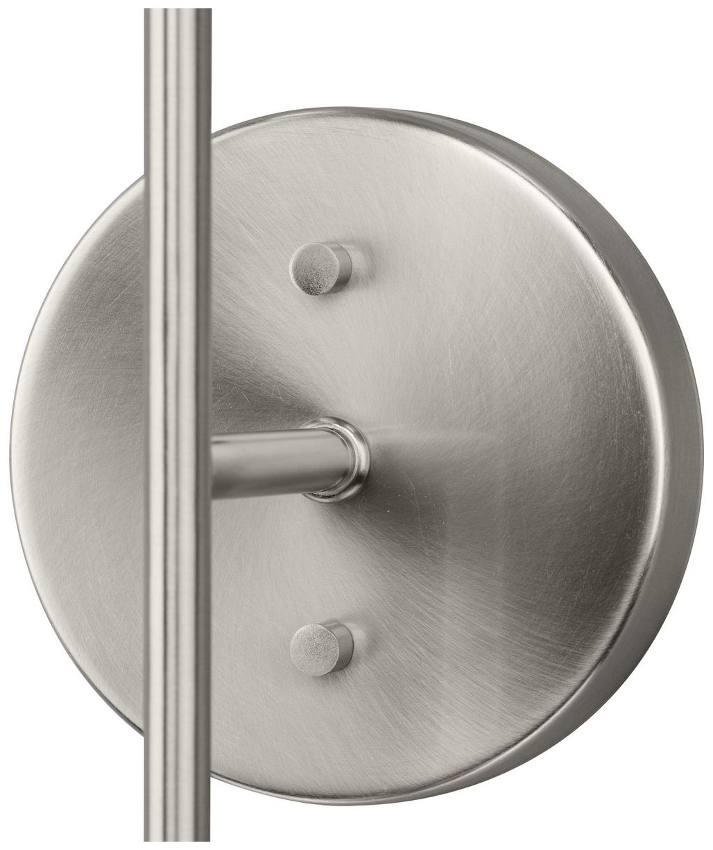 Haas Collection 2-Light Brushed Nickel Wall Sconce