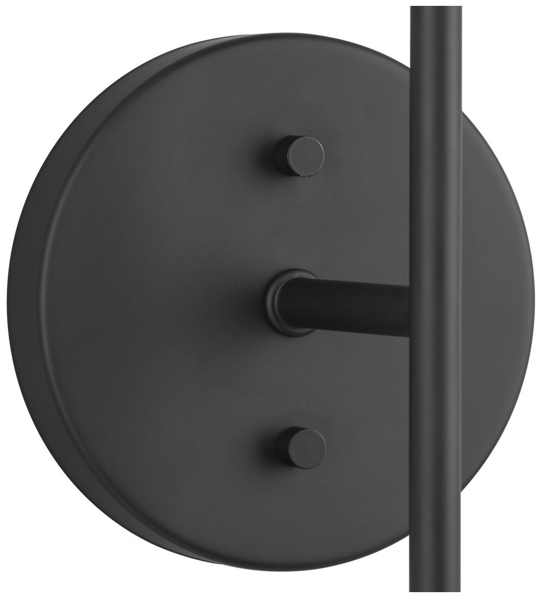 Haas Collection 2-Light Matte Black Wall Sconce