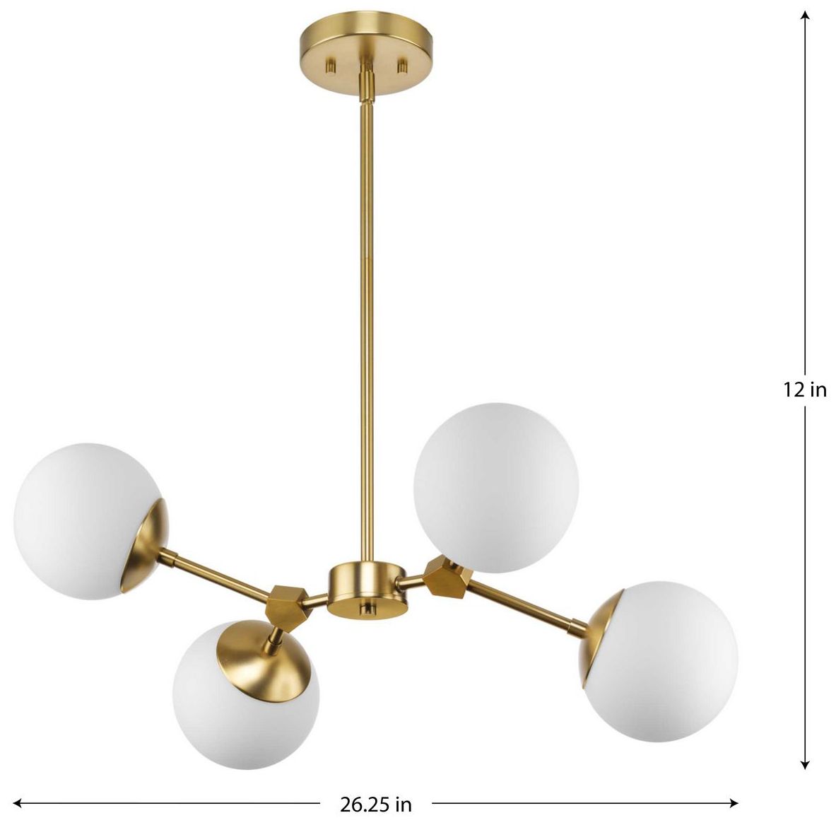 Image 4 Haas Collection Four-Light Chandelier more views