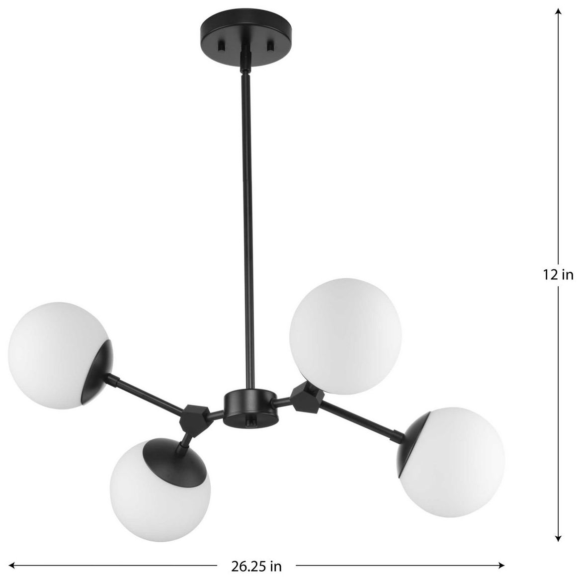 Image 4 Haas Collection Four-Light Chandelier more views