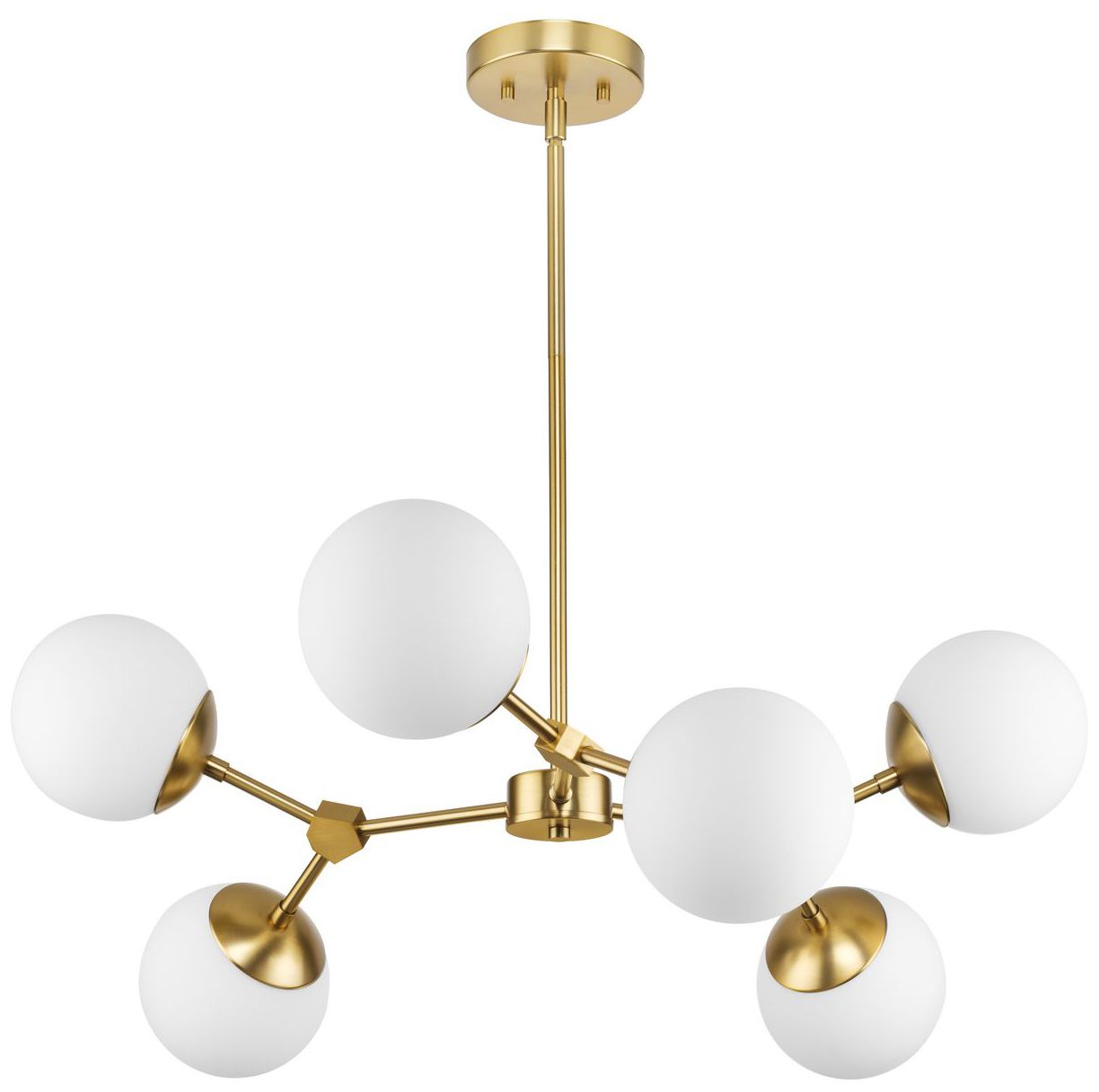 Image 5 Haas Collection Six-Light Chandelier P400308 more views