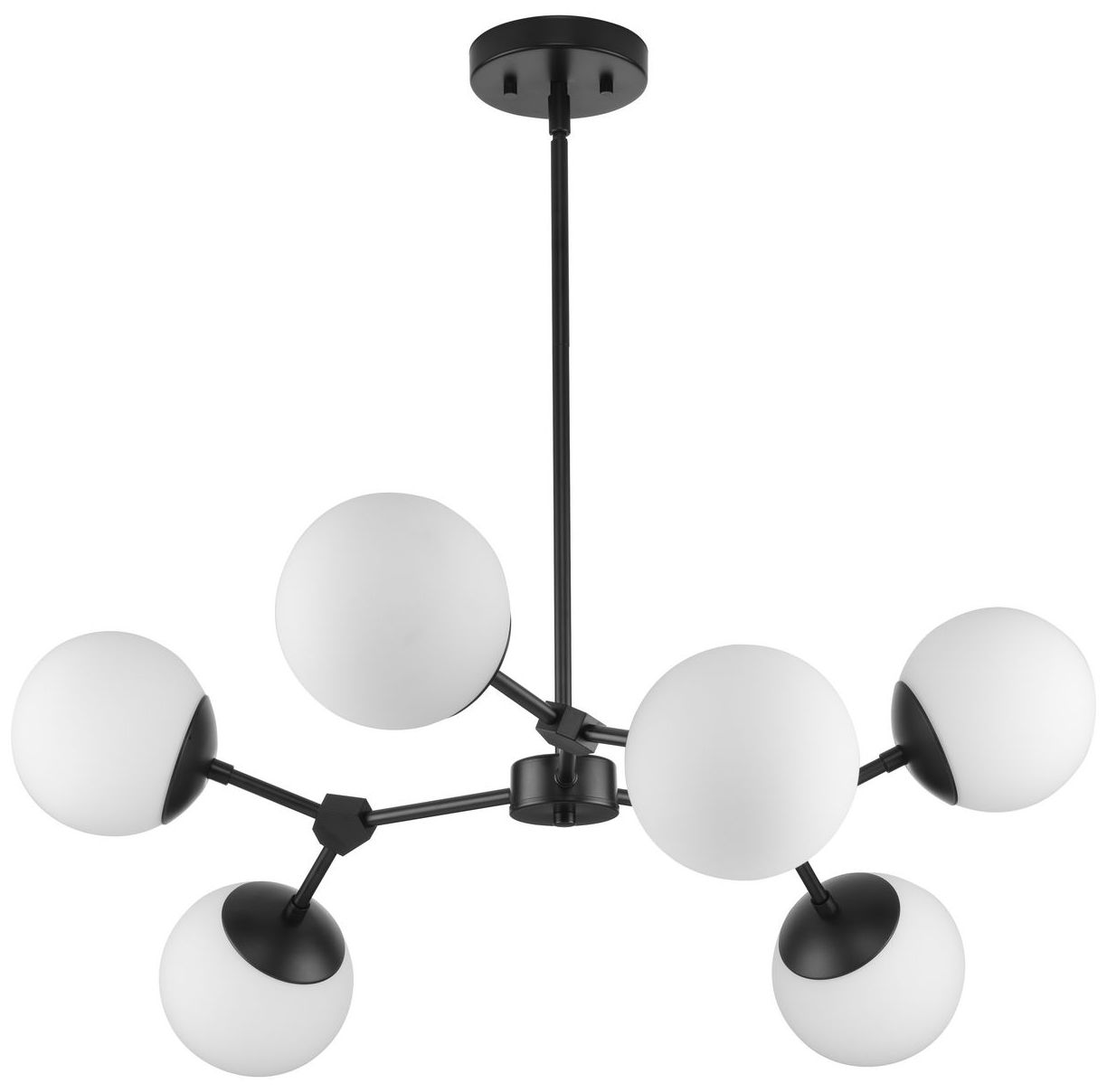 Image 5 Haas Collection Six-Light Chandelier P400308 more views