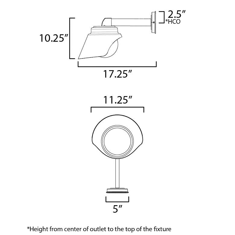 Image 5 Habit Outdoor Wall Sconce Black more views