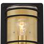 Habitat 11" High Black and Brass Wall Sconce Set of 2