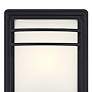 2_Habitat 11" High Black and Frosted Glass Modern Wall Sconce more views