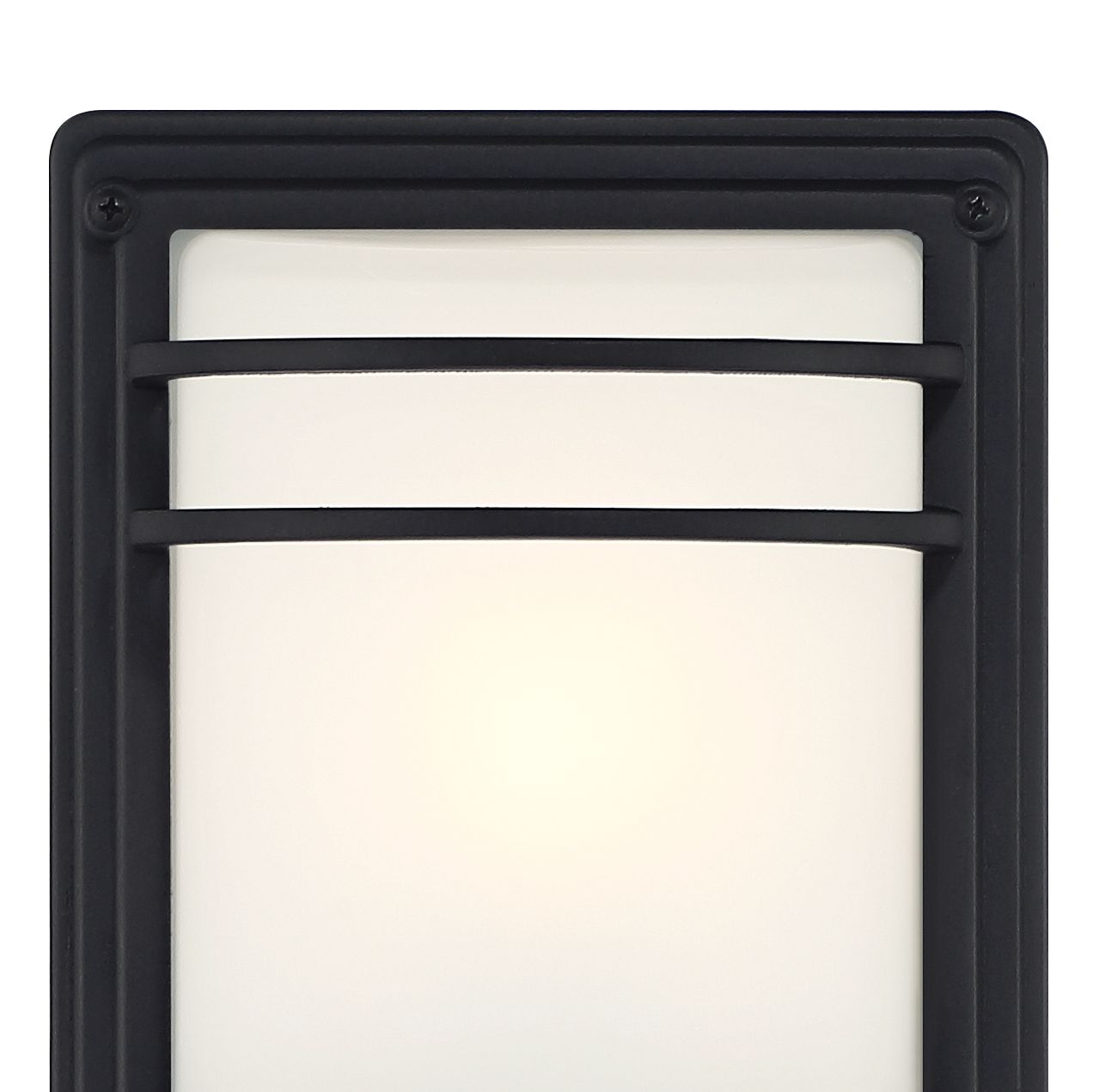 Image 2 Habitat 11" High Black and Opal Glass Modern Wall Sconce more views