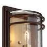 Habitat 11" High Bronze and Warm Brass Rustic Wall Sconce