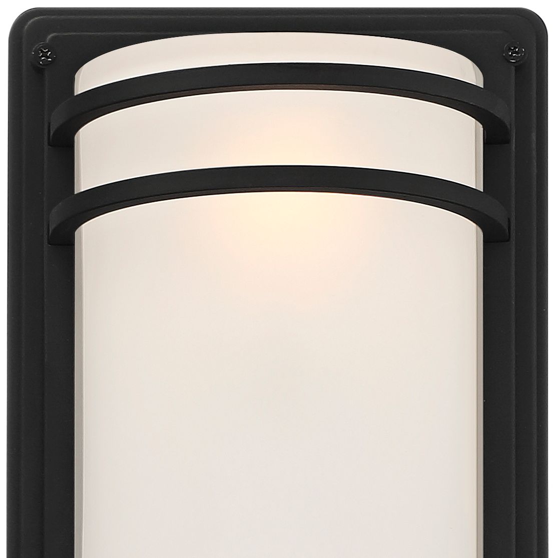 Image 3 Habitat 16" High Black and Opal Glass Wall Sconce more views
