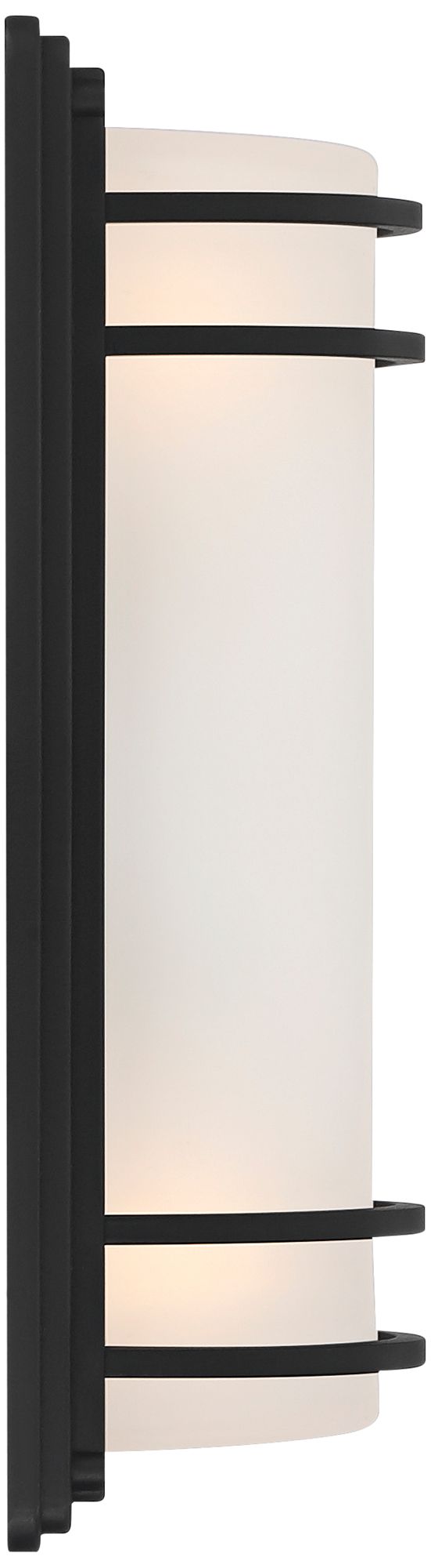 Image 6 Habitat 16" High Black and Opal Glass Wall Sconce more views
