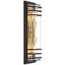 6_Habitat 21" Black and Brass 2-Light Outdoor Wall Light more views