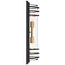 7_Habitat 21" Black and Brass 2-Light Outdoor Wall Light more views