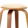 4_Habor 25" Cream Faux Leather Swivel Bar Stool more views