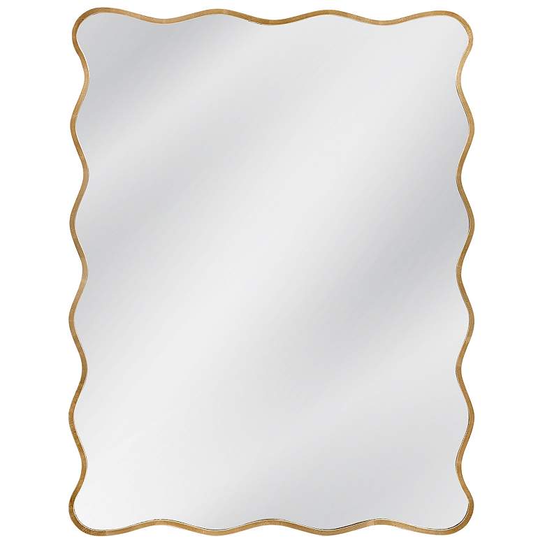 Image 1 Hadar 38"W x 50"H Gold Leaf Wall Mirror