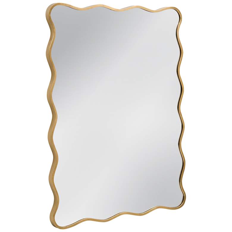 Image 2 Hadar 38"W x 50"H Gold Leaf Wall Mirror more views