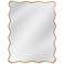 Hadar Gold Leaf 38" x 50" Wavy Rectangular Wall Mirror