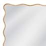 Hadar Gold Leaf 38" x 50" Wavy Rectangular Wall Mirror