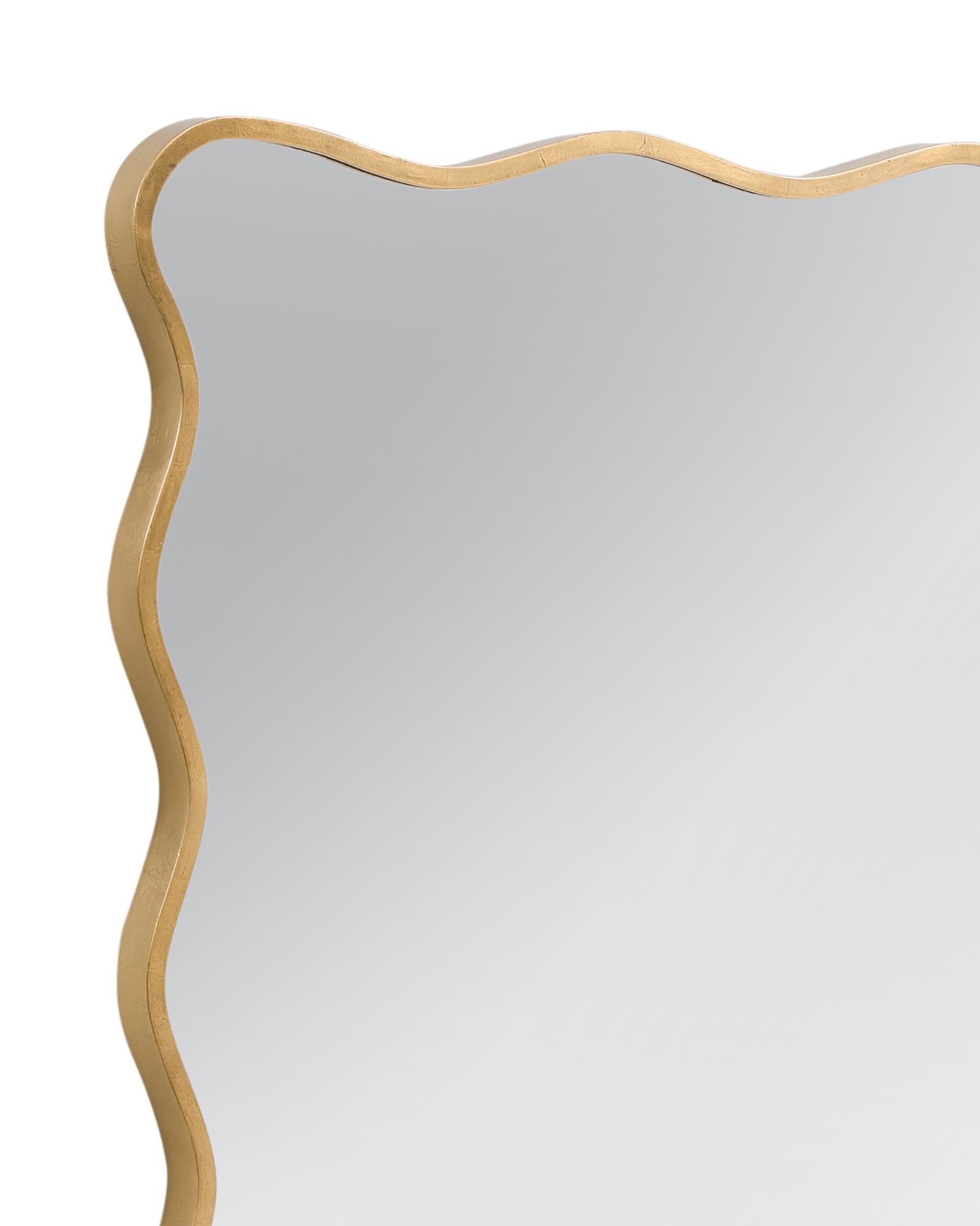 Image 4 Hadar Gold Leaf 38" x 50" Wavy Rectangular Wall Mirror more views