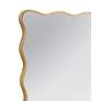Hadar Gold Leaf 38" x 50" Wavy Rectangular Wall Mirror