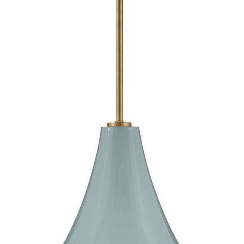 Image 2 Haddie 11" Wide Seafoam Mini Pendant more views