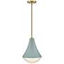 2_Haddie 11" Wide Seafoam Mini Pendant more views
