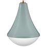 6_Haddie 11" Wide Seafoam Mini Pendant more views
