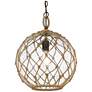 2_Haddoc 13 3/4" Wide Burnished Chestnut Pendant Light