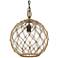 Haddoc 13 3/4" Wide Burnished Chestnut Pendant Light