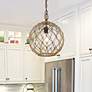 1_Haddoc 13 3/4" Wide Burnished Chestnut Pendant Light