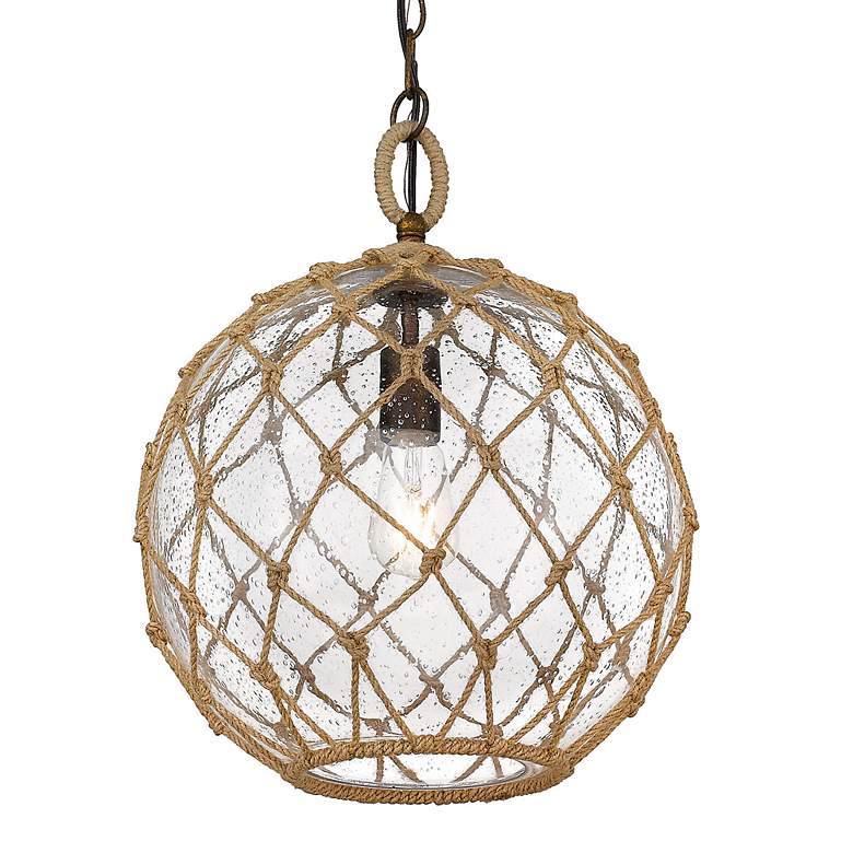 Image 4 Haddoc 13 3/4" Wide Burnished Chestnut Pendant Light more views