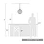 6_Haddoc 13 3/4" Wide Burnished Chestnut Pendant Light more views