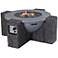 Hades Gray Concrete and Faux Wood 18 1/4"H Propane Fire Pit