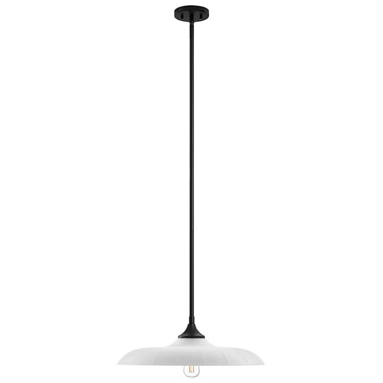 Image 2 Hadley 1-Light Pendant in Matte Black more views