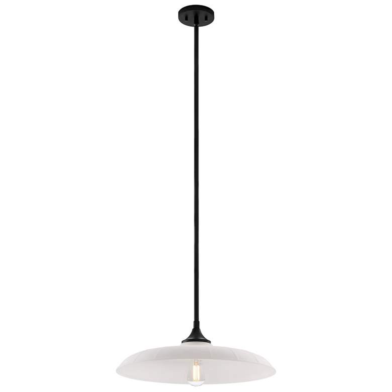 Image 4 Hadley 1-Light Pendant in Matte Black more views
