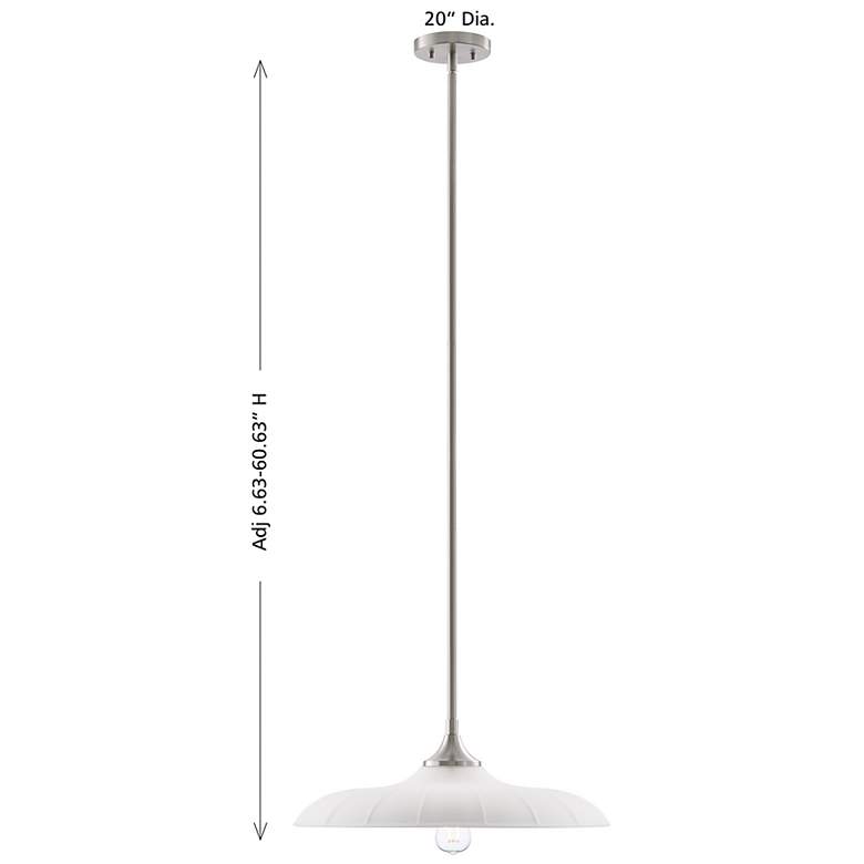 Image 6 Hadley 1-Light Pendant in Satin Nickel more views