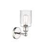 2_Hadley 11 1/4" High Polished Nickel with Clear Glass Sconce more views