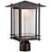 Hadley 14 1/2" High Burnished Bronze LED Outdoor Post Light